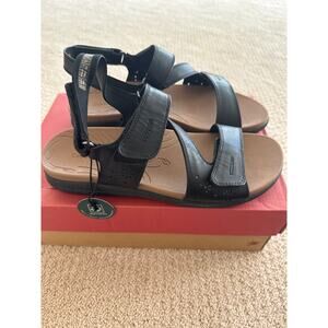 NEW Cobb Hill Tala Asym Strap Sandal Black 8M